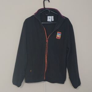 Adidas Adiplore Black Fleece Jacket Men's Size Small